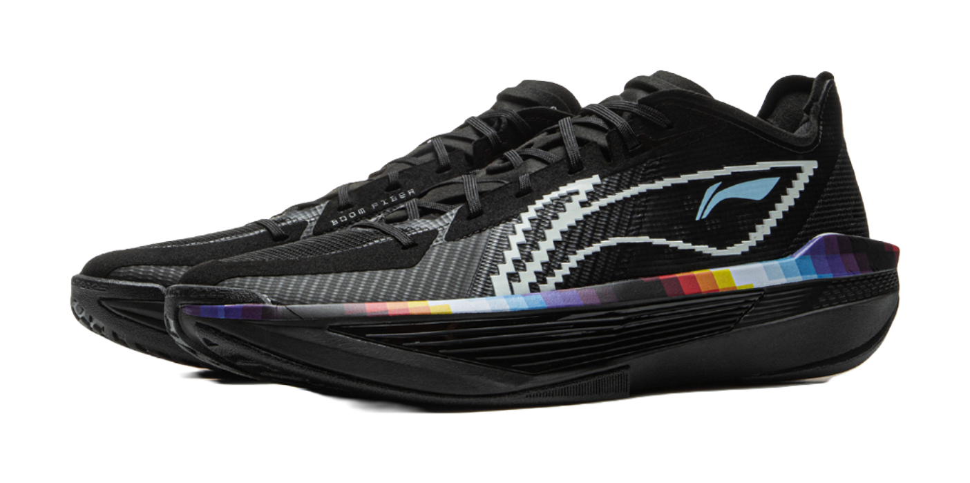 LiNing ULTRALIGHT Cushioning, Slip Resistant, Abrasion Resistant, Rebound Grip Low Top Basketball Shoes Mens Black  VJSNEAKER