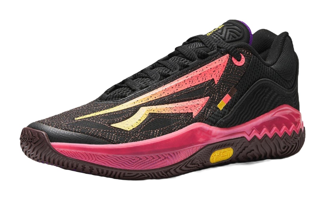 Anta KAI SPEED 2 Shock Absorbers Slip Resistant Abrasion Resistant Low top Basketball Shoes Mens Black Pink  VJSNEAKER