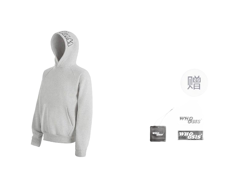 WHOOSIS letter embroidery logo hoodie casual loose China-Chic pullover multicolor plush autumn and winter sweater for men and women  vjsneaker.com