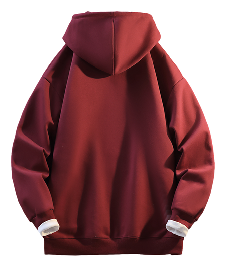 Robin Hood American Hoodie with Velvet Thick Letter Signature Personalized Style Design Feel Loose and Casual Versatile Student Party Lazy Style Hoodie for Women  vjsneaker.com