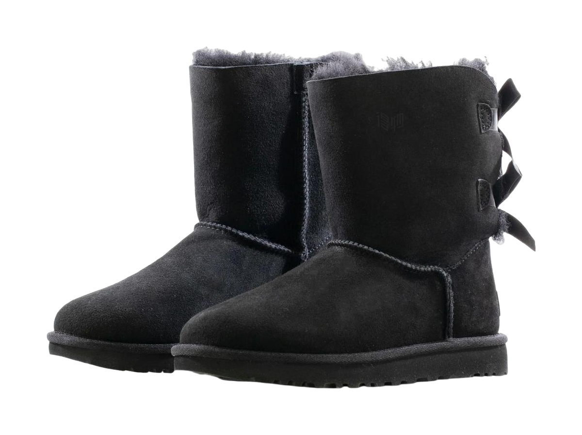UGG Bailey Bow Ii Boot Black Womens  vjsneaker.com