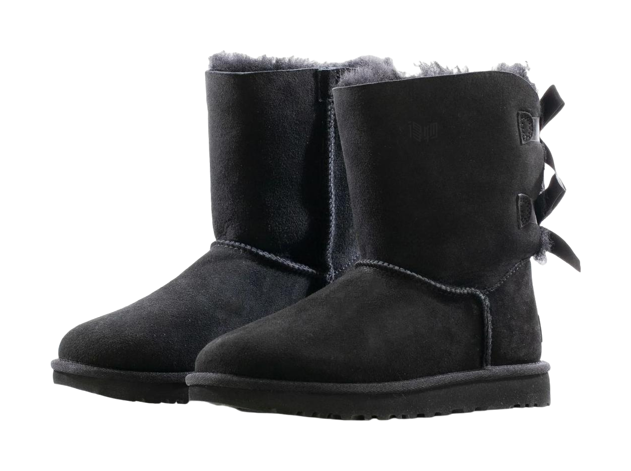 UGG Bailey Bow Ii Boot Black Womens  vjsneaker.com