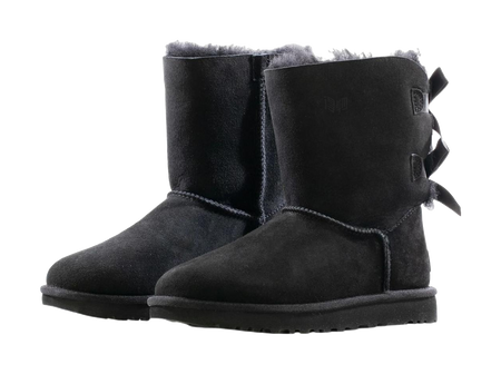 UGG Bailey Bow Ii Boot Black Womens  vjsneaker.com