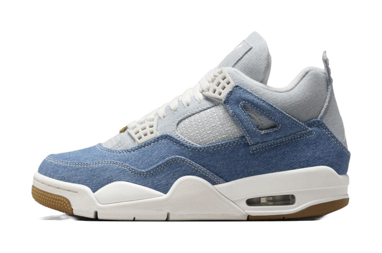Jordan 4 Retro Tex Denim Worn Blue Womens  VJSNEAKER