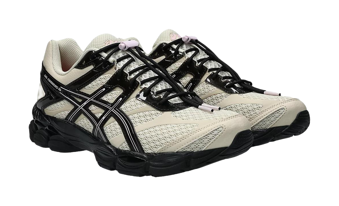 FINESSE x ASICS Gel Cumulus 16 Running Shoes Unisex White Black  vjsneaker.com