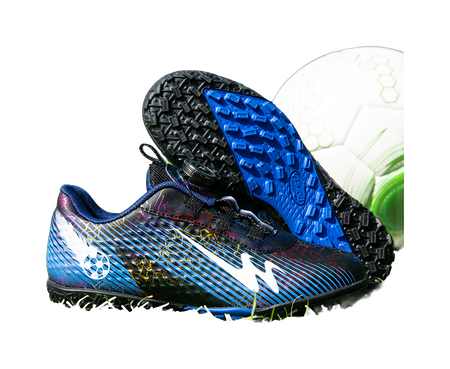 Binary Comfortable Low top Kids Soccer Shoes Blue Black Kids  vjsneaker.com