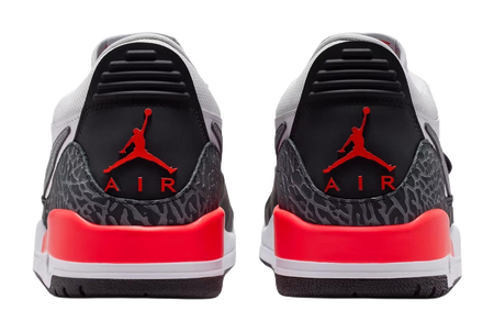 Jordan Legacy 312 Low top Vintage Basketball Shoes Mens White Red  vjsneaker.com