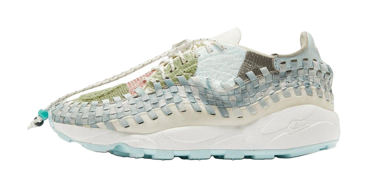 Nike Air Footscape Slip Resistant Abrasion Resistant Low top Casual Shoes Womens White  vjsneaker.com