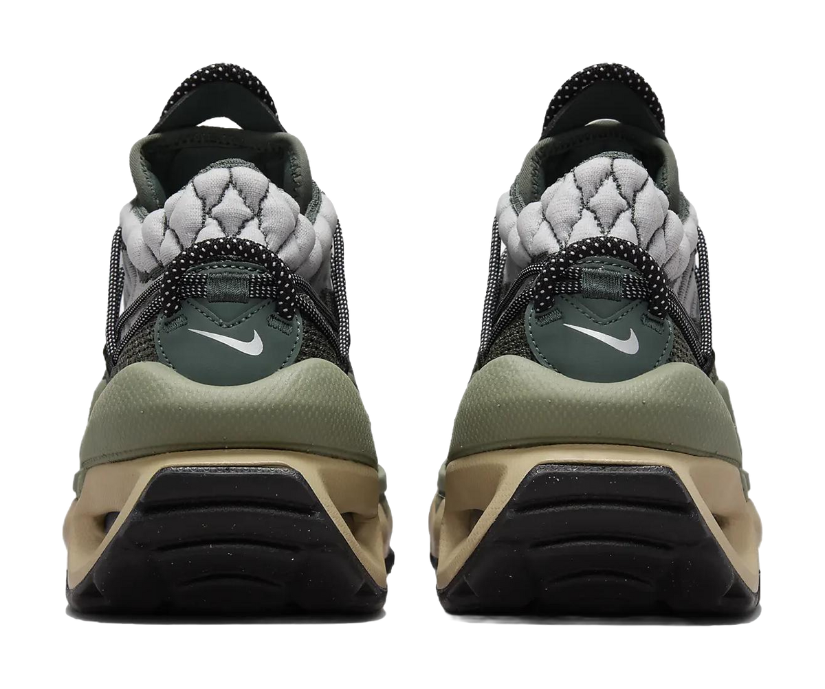 Nike Air Max Flyknit Venture Vintage Green Light Army Khaki Metallic Silver Womens  vjsneaker.com