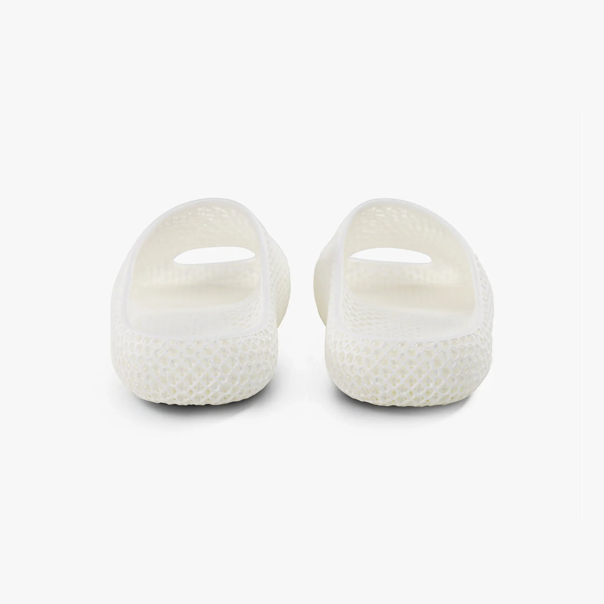 AeroCloud 3D printed slippers, white, open back clog with cutout