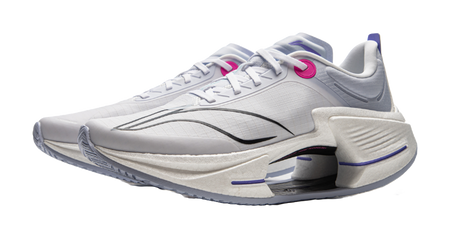 Li Ning Shadow 3 Essential Low top Racing Running Shoes Mens White Purple  VJsneaker