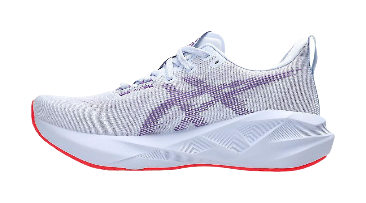 ASICS NOVABLAST 5 Cushioning Breathable Support Casual Long Distance Running Sprint Running Shoes Mens White Purple  vjsneaker.com