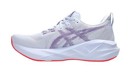 ASICS NOVABLAST 5 Cushioning Breathable Support Casual Long Distance Running Sprint Running Shoes Mens White Purple  vjsneaker.com