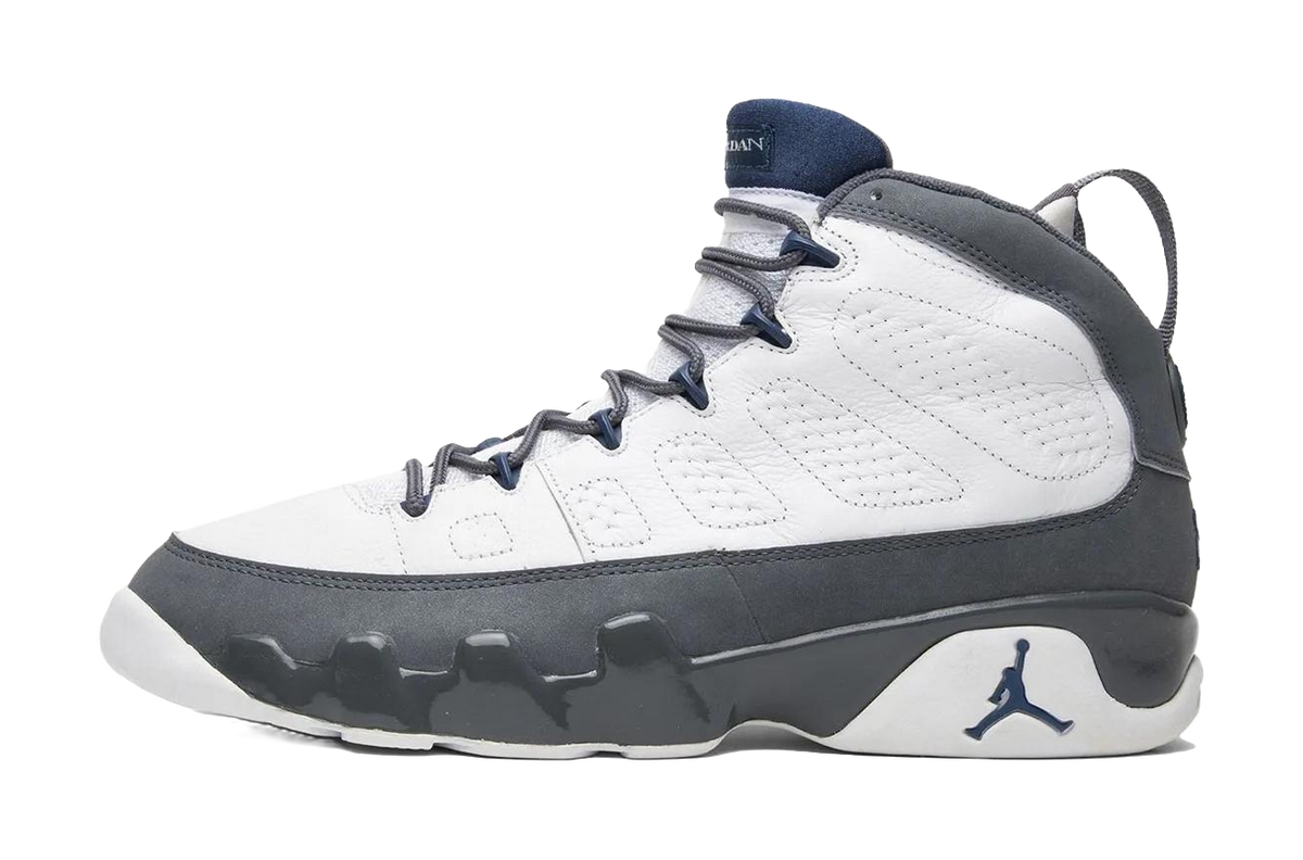 Jordan Air Jordan 9 Grip High top Basketball Shoes Mens Gray White 2026  vjsneaker.com