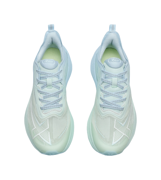 XTEP Two Thousand Kilometers 2.0 Running Shoes Women's Low top Light Fruit Green/Ripple Blue 