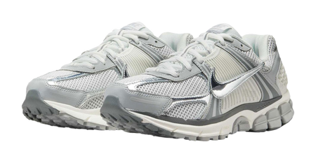 Nike Vomero 5 Breathable Support Casual Running Shoes Unisex White Silver Gray  vjsneaker.com