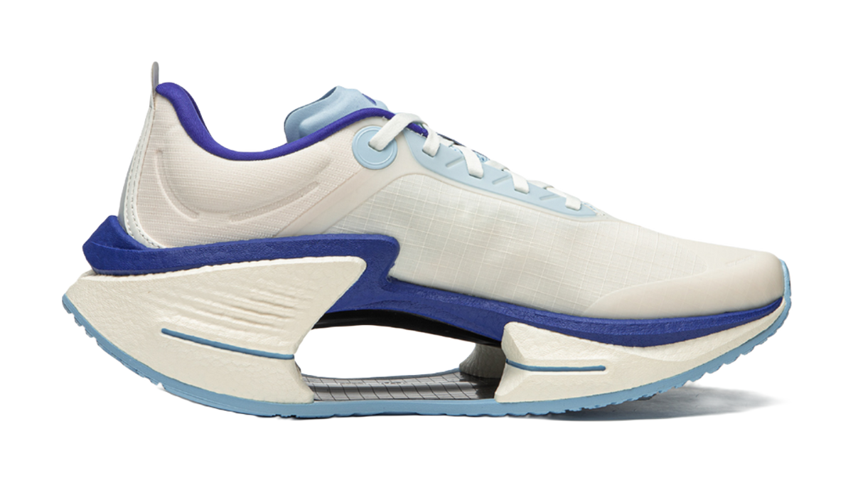 Li Ning Shadow 3 Essential Textile, TPU Cushioning Support Rebound Low top Sprint Running Shoes Mens White  VJsneaker