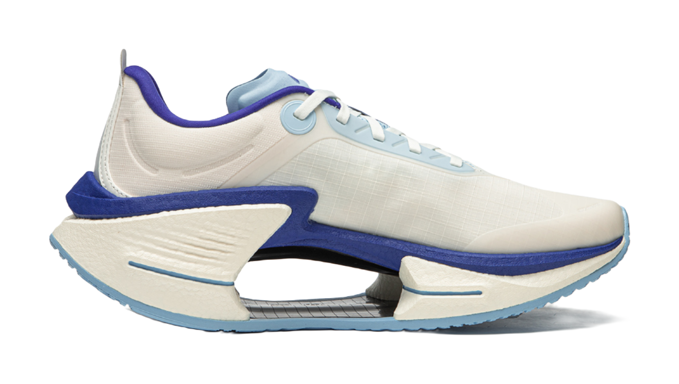 Li Ning Shadow 3 Essential Textile, TPU Cushioning Support Rebound Low top Sprint Running Shoes Mens White  VJsneaker