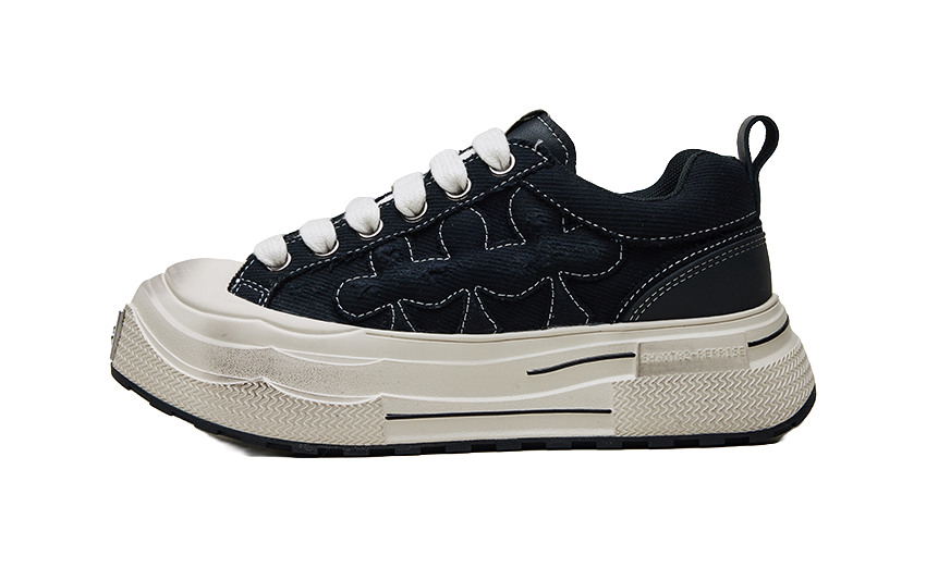 SHOOT BRAND Reprise Slip Resistant Abrasion Resistant Low top Canvas Shoes Unisex Black 