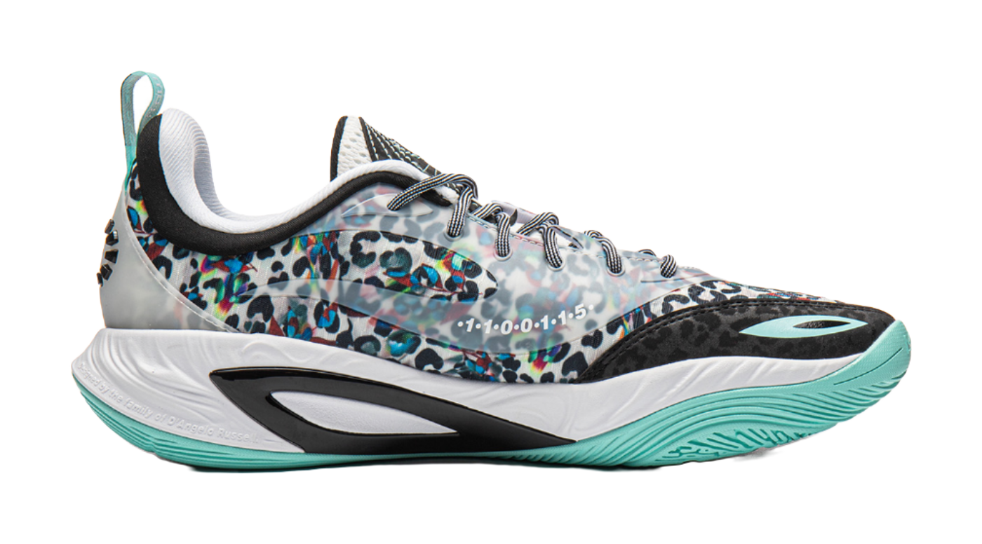 Li Ning DLO2 Low top Basketball Shoes Unisex White Black