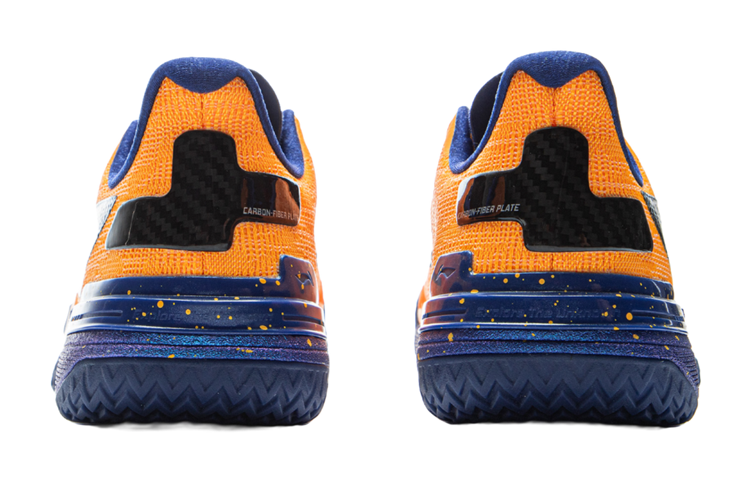 LiNing Gamma Cushioning, Slip Resistant, And Abrasion Resistant Low Top Basketball Shoes Mens Orange  VJSNEAKER