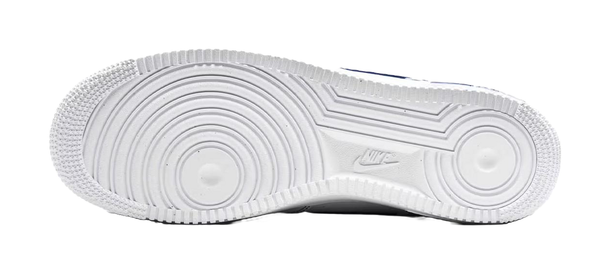 Nike Air Force 1 Low 07 LV8 White Deep Royal Blue  vjsneaker.com
