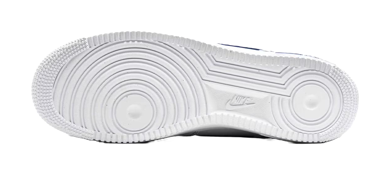 Nike Air Force 1 Low 07 LV8 White Deep Royal Blue  vjsneaker.com