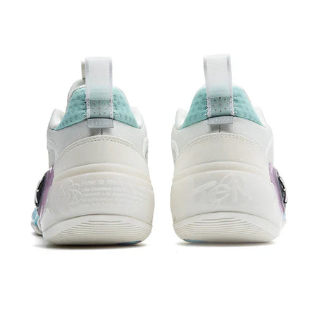 Li-Ning Way of Wade 10 (WOW10) Low 'Cotton Candy' - Basketball Shoes Unisex White Blue  vjsneaker.com