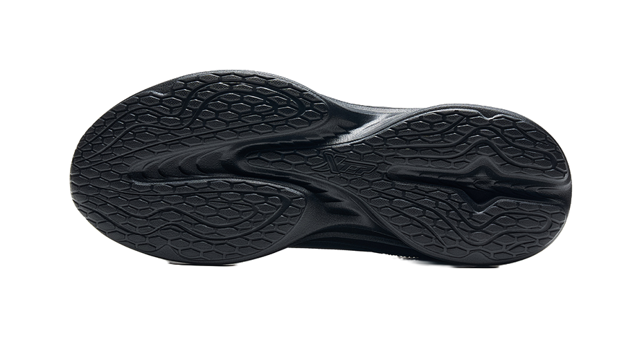 XTEP Slip Resistant Abrasion Resistant Low top Running Shoes Men's Black 