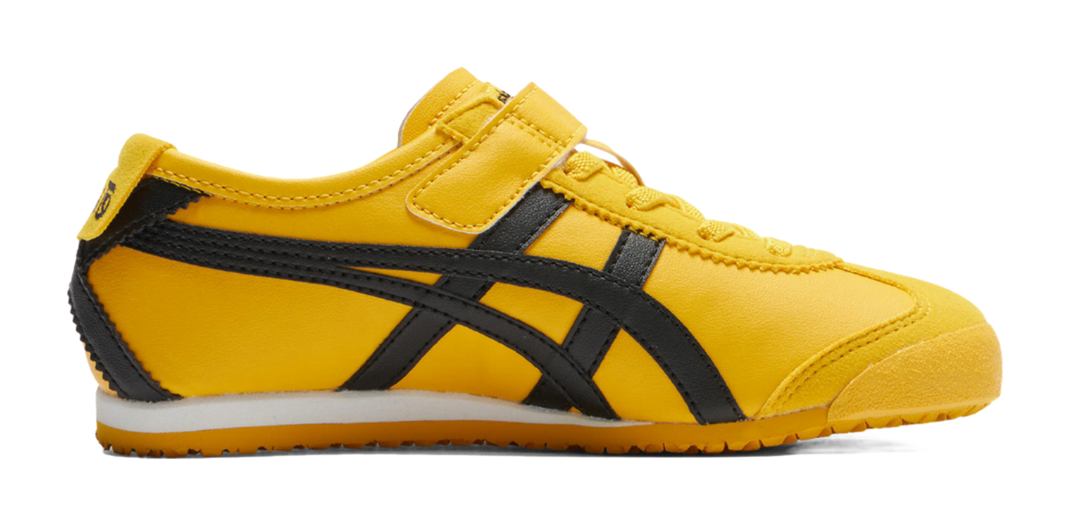 Onitsuka Tiger MEXICO 66 Anti-Slip Wear-Resistant Low-Top Kids Lifestyle Shoes Yellow Black Kids  VJSNEAKER