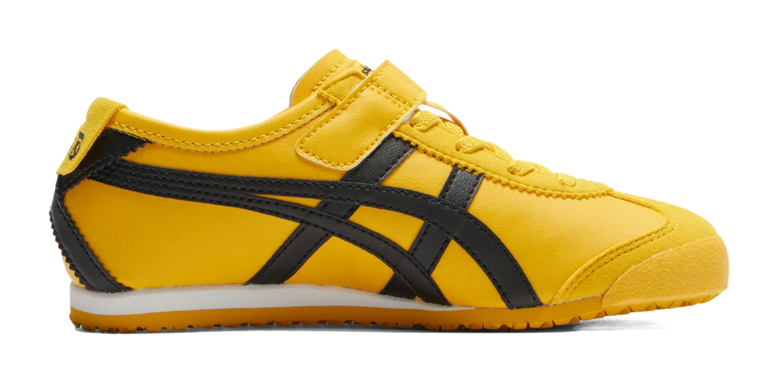 Onitsuka Tiger MEXICO 66 Anti-Slip Wear-Resistant Low-Top Kids Lifestyle Shoes Yellow Black Kids  VJSNEAKER
