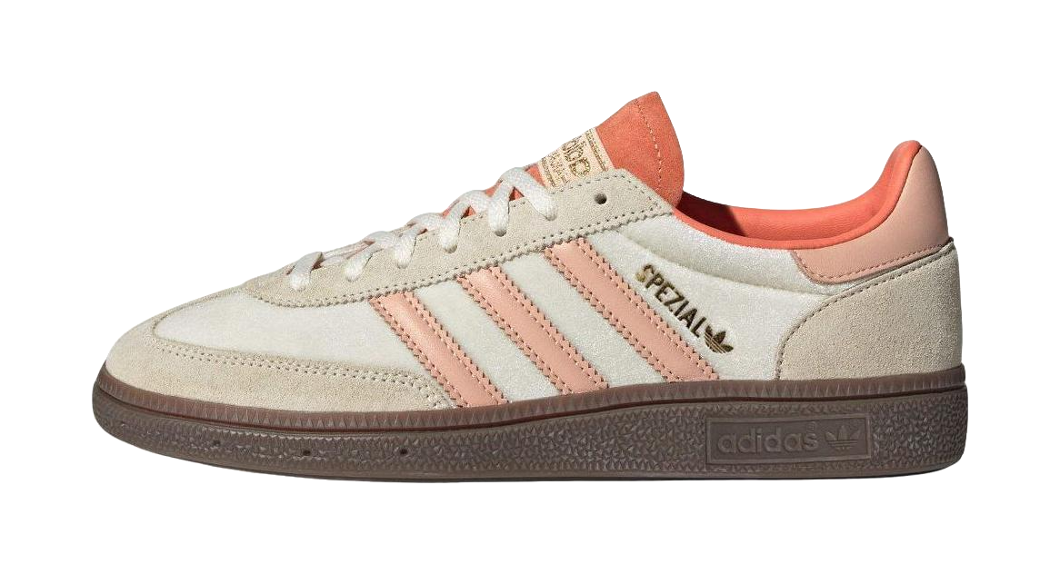 Adidas Wmns Handball Spezial Cream White Coral Womens  vjsneaker.com