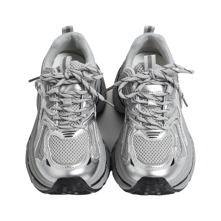 HUANQIU Slip Resistant, Abrasion Resistant, Breathable, Lightweight Low top Chunky Sneakers Women's 