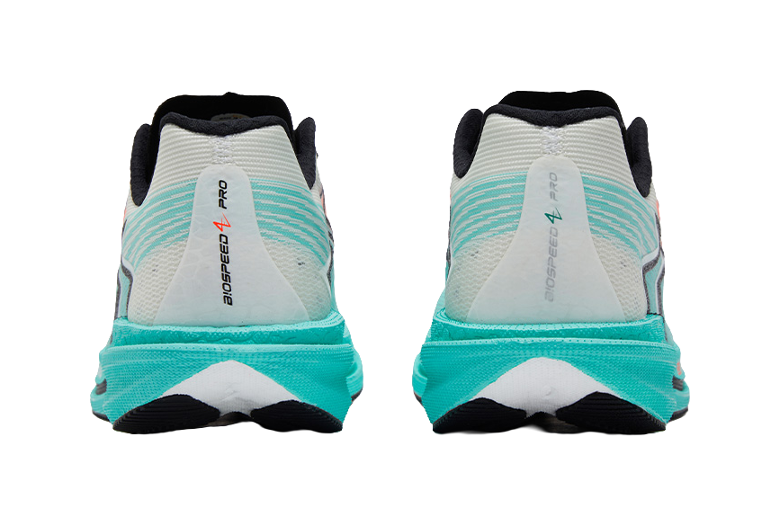 361° Speed 4 Pro Cushioned Slip-Resistant Abrasion-Resistant Low-Top Fiberglass Board Running Shoes Unisex White Blue 