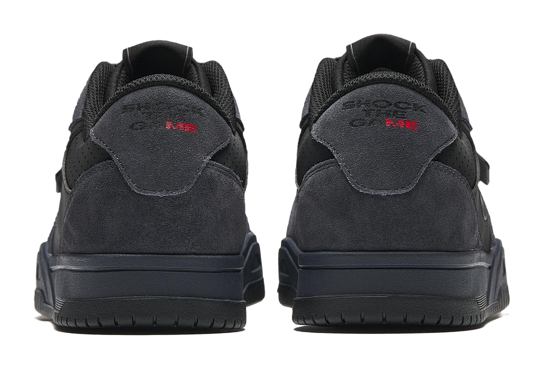 Anta STG Coverage Slip Resistant And Abrasion Resistant Low top Skateboard Shoes Men's Black Gray 