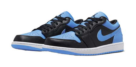 Jordan 1 Low Black University Blue  vjsneaker.com