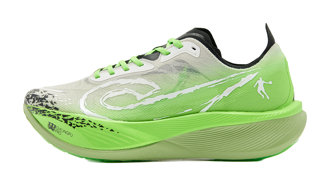 QIAODAN Feiying PB3 Enhanced Edition Running Shoes Men's Low top Light Gray Gull Blue 