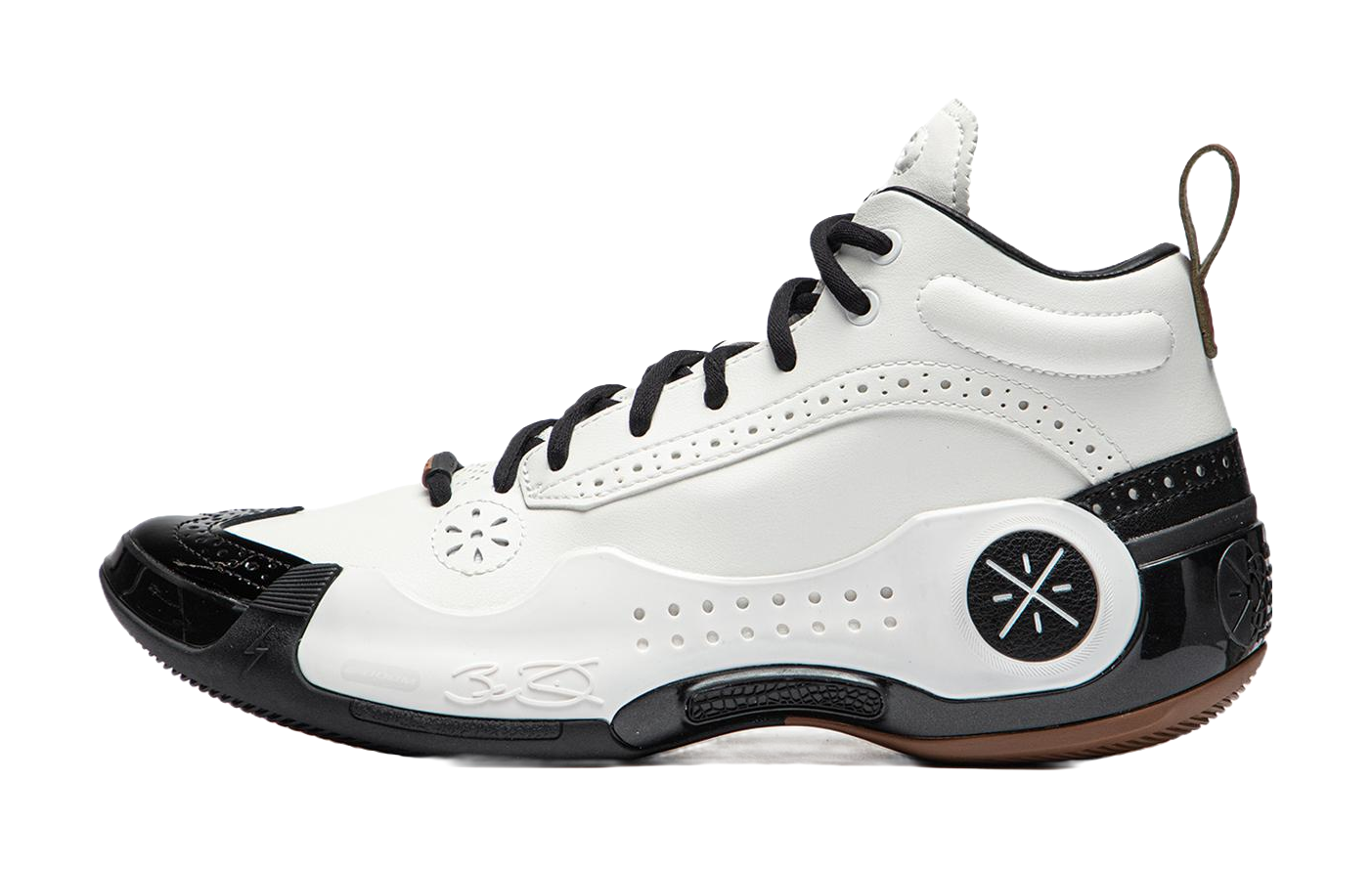 LiNing WOW 10 Gentleman Mid top Basketball Shoes Mens Black White  VJSNEAKER