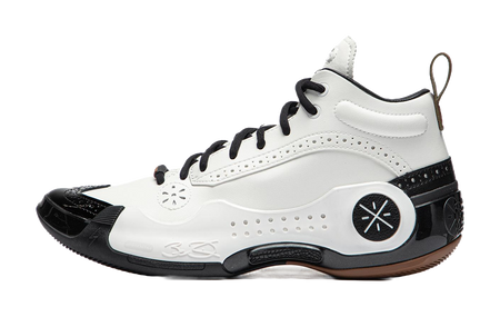 LiNing WOW 10 Gentleman Mid top Basketball Shoes Mens Black White  VJSNEAKER