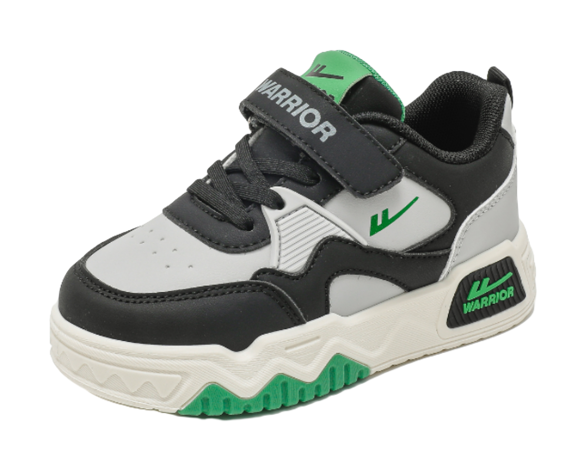 Warrior Boys Athletic Shoes Breathable Lightweight Cushioning Low top Girl Skateboard Shoes Kids  VJSNEAKER