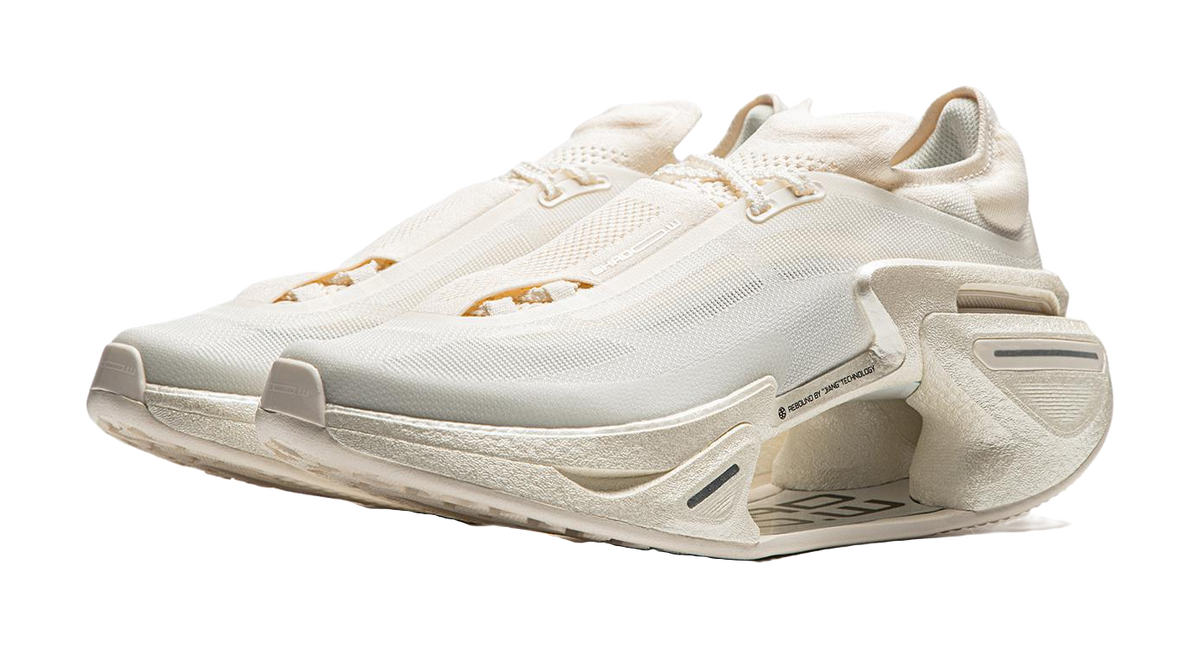 Li Ning Shadow 3.0 Cushioning Abrasion Resistant Breathable Rebound Low top Running Shoes Unisex Ecru  VJsneaker