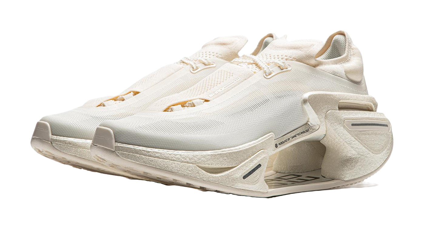 Li Ning Shadow 3.0 Cushioning Abrasion Resistant Breathable Rebound Low top Running Shoes Unisex Ecru  VJsneaker