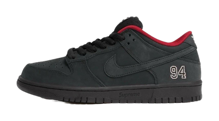 Nike Sb Dunk Low Supreme 94 Black  vjsneaker.com