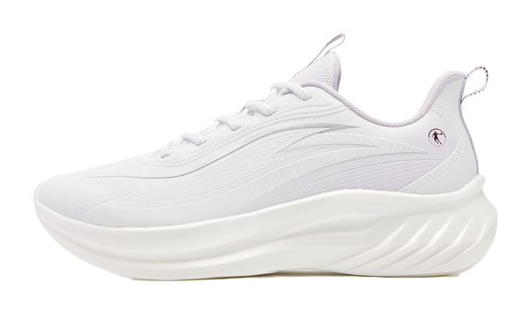 QIAODAN Ride The Waves Running Shoes Women's Low top Jordan White/Cloud Purple 