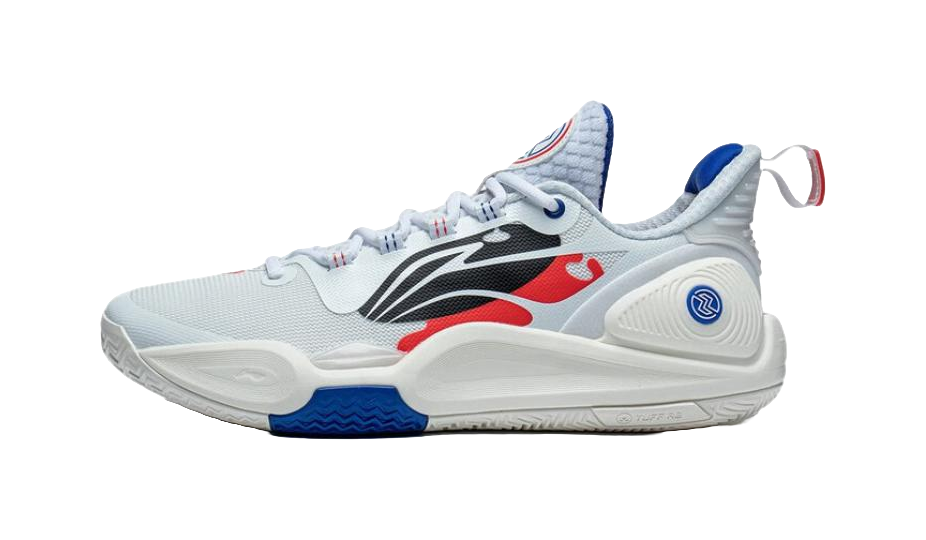 Li-Ning Speed 9 Low "White Red" ABPT001-64 - Basketball Shoe Unisex White Red