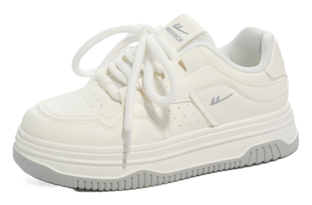Warrior Slip Resistant, Abrasion Resistant, Breathable Low top Skateboard Shoes Women's White 
