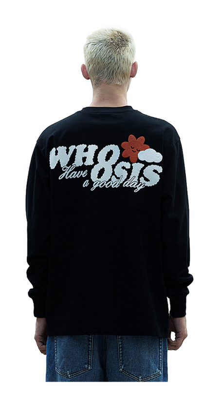 WHOOSIS weather series crochet pocket round neck long sleeve American China-Chic heavy weight casual loose spring autumn winter campus sweater T-shirt for men and women  vjsneaker.com