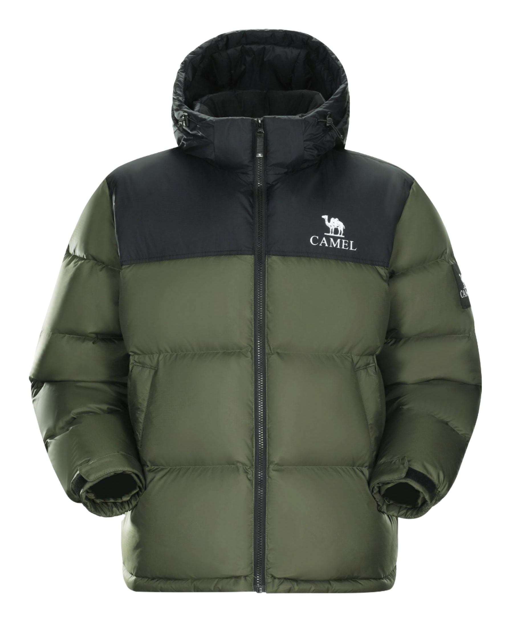 CAMEL Warm Fleece Collection Down Jacket Unisex  vjsneaker.com