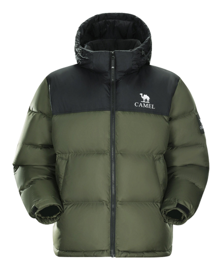 CAMEL Warm Fleece Collection Down Jacket Unisex  vjsneaker.com