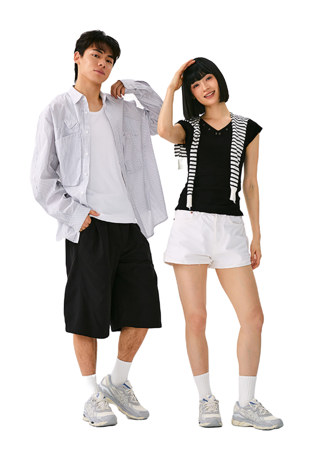 ASICS Gel NYC Ivory Mid Grey  vjsneaker.com